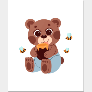 little bear Posters and Art